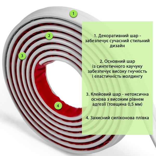 Молдинг 5000х30х9,5 мм Білий SW-00002675 SW-00002675 фото